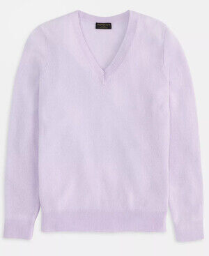 Charter Club 100% Cashmere Lilac V-Neck Sweater NWT